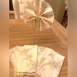 10 VINTAGE FLORAL/BOWS NAPKINS! 🎀🌸🎀🌸🎀🌸🎀🌸🎀🌸🎀🌸🎀🌸🎀🌸🎀🌸🎀🌸🎀